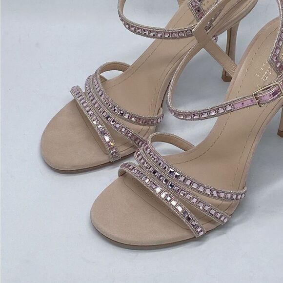 Dior Gem Embroidered Crystal Suede Heel Sandals size 36.5 - Picture 5 of 15